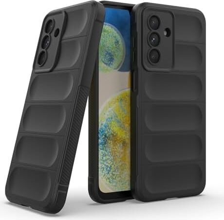 Spia  Galaxy A56 ile Uyumlu Kılıf Siyah Kinet Silikon Kapak ( Galaxy A56 ile Uyumlu, Siyah)