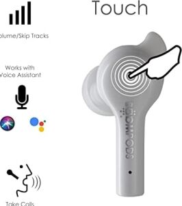 Bassline Go Kablosuz Bluetooth Kulaklık, Kablosuz Kulaklık ve Şarj Kutusu, 23 Saate Kadar Çalma Süresi, Enc Gürültü Önleyici Mikrofonlu Tws Kulak Içi Kulaklık, Ipx4 Koruma Ear Buds