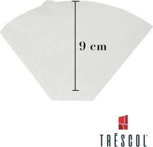 Trescol Kahve Filtresi, Beyaz Kağıt, 4 Numara, Büyük Boy, 100&APOS;LÜ Paket