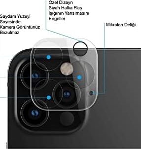 iPhone 13 Kamera Koruma Lens Camı