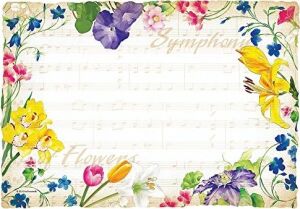 Hoffmaster 311114 Senfoni Çiçekleri Servis ALTLIĞI,%100 Geri Dönüştürülmüş Kağıt, 23,5 cm x 35,5 Cm, Baskılı (1000&APOS;LI Paket)