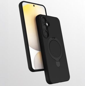 Galaxy A17 ile Uyumlu Kılıf Z-Samara Kapak Stand Olabilen Galaxy A17 Kilif Siyah