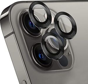 Ekran Koruyucu Apple iPhone 15 Pro Için Tekli Kamera Lens Koruma Camı Siyah