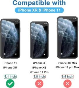 iPhone 11 Privacy (Hayalet) Ekran Koruyucu – 2 Adet - 9h Temperli Cam, Yan Görünme Engelleyici, Tam Kaplama
