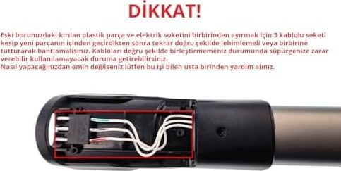 Speedpro Dikey Süpürge Boru Tamir Seti  Şarjlı Süpürge ile Uyumlu