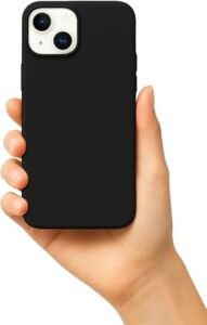 iPhone 13/14 ile Uyumlu Kılıf - Magsafe ile Uyumlu Wireless Şarj Özellikli, Siyah Deri Kapak - Darbeye Dayanıklı, Yumuşak Koruma