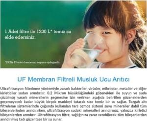 Water Uf Membran Filtreli Musluk Ucu ARITICI/GW-D01