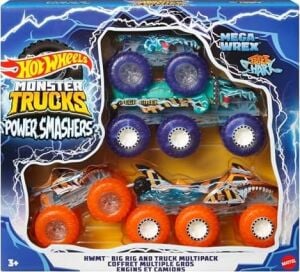 Trucks Toy Truck & Big Rig Multipack, 1:64 Ölçekli -Wrex & Tiger ile Eşleşen Power Smashers Deco