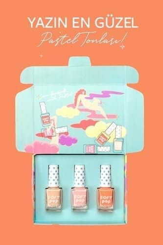 Pastel Soft Pop 3'lü Oje Seti