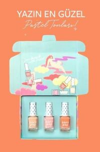 Pastel Soft Pop 3'lü Oje Seti