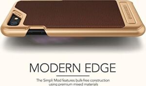 iPhone 8/7 ile Uyumlu Simpli Mod Kılıf, Arka Kapak, Brown