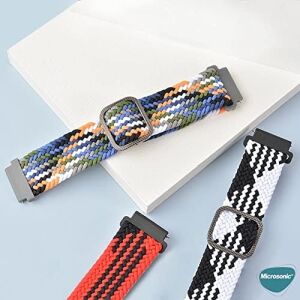 Xiaomi Watch S1 Active Için Kordon Braided Loop Band Siyah Beyaz