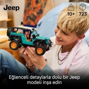 Jeep Wrangler Rubicon Suv 42227-10 Yaş ve Üzeri Çocuklar Için Oyuncak Lastik Ördek ve Çıkarılabilir Sörf Tahtası Aksesuarı Içeren Yaratıcı Oyuncak Yapım Seti, Hediye Fikri (723 Parça)