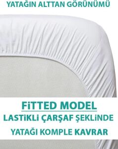 %100 Pamuklu Sıvı Geçirmez Bebek Alezi Yatak Koruyucu Bebek Çocuk Park Beşik Kreş Anaokulu Alezi (60 x 120)