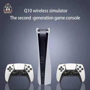 Beyaz 4K UHD Retro Joystickli Çift Kişilik Oyun Konsolu 128GB Ps1 Pes Gta Destekli