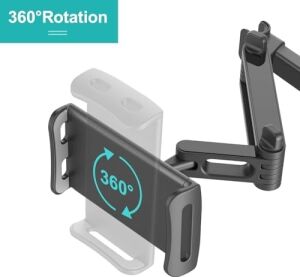 Klsniur Tablet Kafalık Tutucu, Araba Arka Koltuk Koltuk Tutacağı, Evrensel 360 Dönebilen Ayarlanabilir 6 ''-10,5'' Tablet iPad Air iPad Mini,  Galaxy