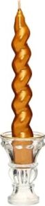 2'li Twirl Glow Gold Şamdan Mum Seti (18 Cm)