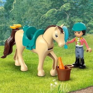 At ve Midilli Römorku 42634-4 Yaş ve Üzeri Çocuklar Için Liann ve Zoya Minifigürü Içeren Yaratıcı Oyuncak Yapım Seti (105 Parça)