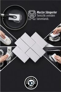 10’lu Mucize Melamin Sünger - Nano Leke Çıkarıcı Sihirli Temizlik Serisi 722896