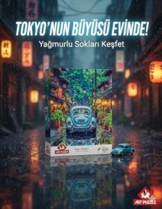 Yağmur Altında Tokyo 500 Parça Puzzle