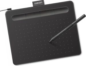 Wacom Intuos CTL4100 Çizim Tableti Mac, Pc, Chromebook ve Android Için, Küçük, Yazılım Dahil, Siyah