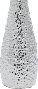 Deco 79 Değişen Desenli Seramik Tomurcuk Vazosu, 3'lü Set 3 ''w, 12'' H, Gümüş