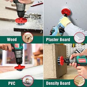Hychıka Better Tools For Better Lıfe Delik Testeresi Seti Kutu Matkabı 7 Testere Çelengi ve 5 Testere Çelengi, Ahşap, Alçı Panel, Sunta, Delik Delme Için