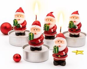 Yılbaşı Temalı Noel Baba Figürlü Mum Seti 4’lü | Yılbaşı Mumu, Yılbaşı Hediyesi, Yılbaşı Sofra Süsleme