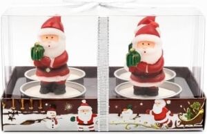 Yılbaşı Temalı Noel Baba Figürlü Mum Seti 4’lü | Yılbaşı Mumu, Yılbaşı Hediyesi, Yılbaşı Sofra Süsleme