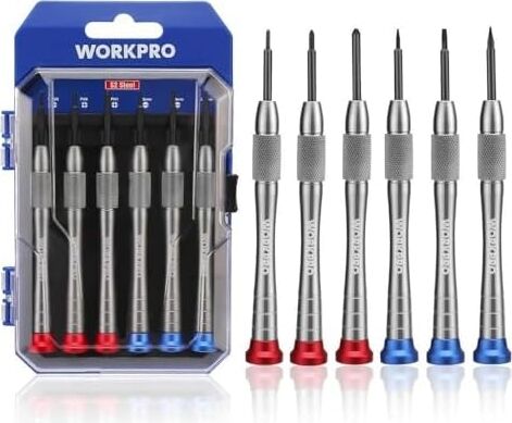 WP200549 Profesyonel Saat Tornavida Seti, 6 Parça, S2 Manyetik, Elektronik Onarım