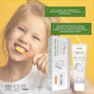 %100 Doğal Diş Macunu Bebek ve Çocuk Karışık Meyve Aromalı Florürsüz 50 ml