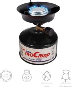 Kolay Ayarlanabilir Alevli ve Güvenli Metal Kamp Ocağı