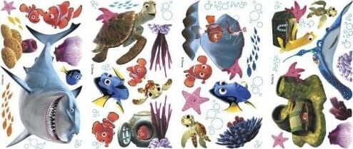 RMK2059SCS Rm – Disney Her Nemo Duvar Dövmesi, Pvc, Renkli, 29 x 13 x 2,5 cm