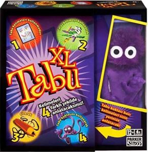 Hasbro Gaming Tabu Xl Kutu Oyunu, 4 Farklı Oyun Alternatifi, Klasik Oyunun Yanı Sıra Çizerek, Tabu Kuklasıyla Anlatarak ve En Fazla 15 Kelime Kullanarak Tabu Oynayın