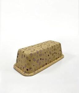25'li Jumbo Büyük Boy Baton Kek Kalıbı Kraft Kek Desenli Muffin Kek Kapsülü, 23X7 cm