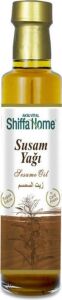 Shiffa Susam Yağı 250 ml | Soğuk SIKIM%100 Doğal Saf Bitkisel Yağ | Omega, Vitamin ve Mineral Açısından Zengin | Cilt ve Saç Bakım Yağı | Masaj, Mutfak ve Aromaterapi Kullanımı