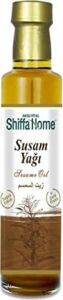 Shiffa Susam Yağı 250 ml | Soğuk SIKIM%100 Doğal Saf Bitkisel Yağ | Omega, Vitamin ve Mineral Açısından Zengin | Cilt ve Saç Bakım Yağı | Masaj, Mutfak ve Aromaterapi Kullanımı