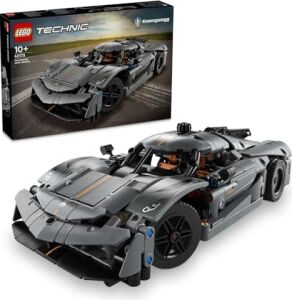 Koenigsegg Jesko Absolut Gri Hiper Araba 42173 - Çocuklar Için Oyuncak Yapım Seti, Doğum Günü Hediyesi Fikri (801 Parça)
