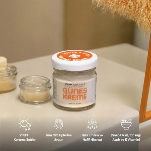 Otama Kırkpınar Çinko Mineralli Doğal 21 Spf Güneş Kremi 40 ml