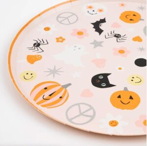 - Groovy Halloween Icon Dinner Plates - Cadılar Bayramı Karakterli Tabaklar (L) (8'li)