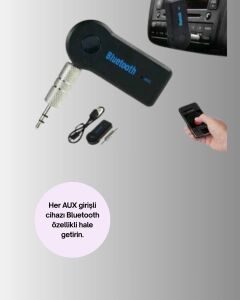 Eller Serbest Özellikli Bluetooth Aux Araç Kiti