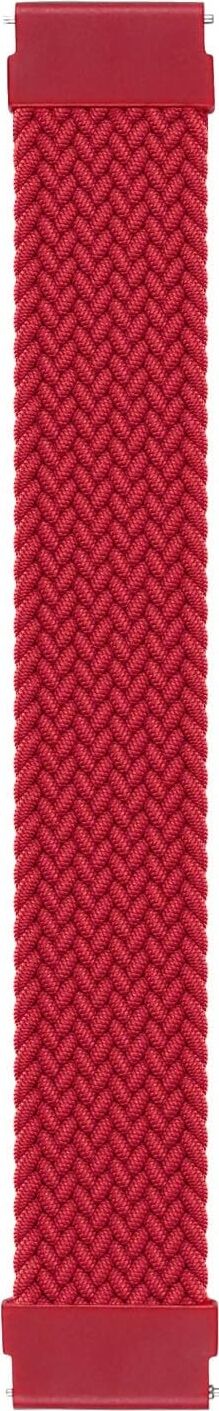 Garmin Vivoactive 5 Için Kordon, (Medium Size, 155MM) Braided Solo Loop Band [vivoactive 5 ile Uyumlu Kordon - Kırmızı]
