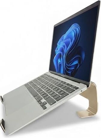 Prexua Fixer Laptop Standı - Notebook Yükseltici Altlık - Metal (Gold)