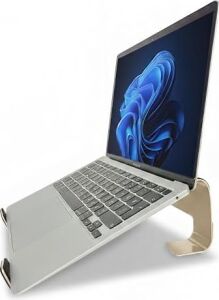 Prexua Fixer Laptop Standı - Notebook Yükseltici Altlık - Metal (Gold)