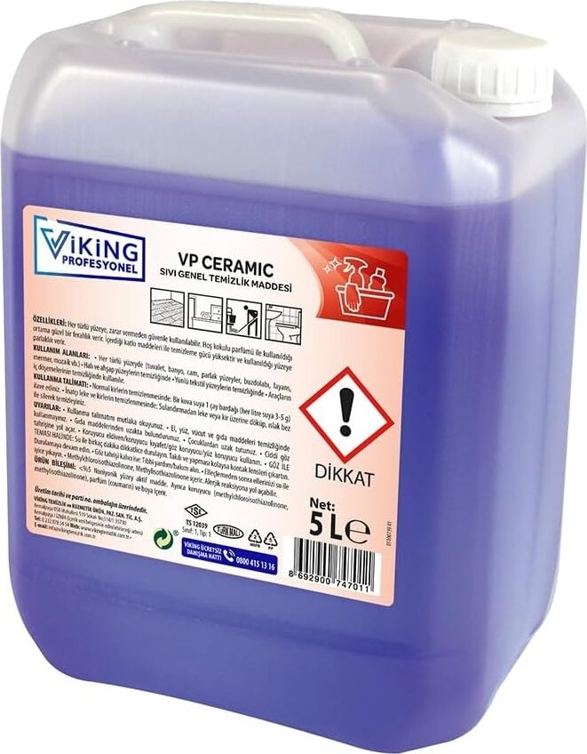 Vp Ceramic Sıvı Genel Temizlik Maddesi (Kıvamlı) 5 L