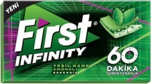 First Infinity 60 Dk Yeşil Nane Aromalı Şekersiz Sakız 27 gr