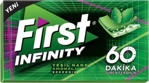 First Infinity 60 Dk Yeşil Nane Aromalı Şekersiz Sakız 27 gr