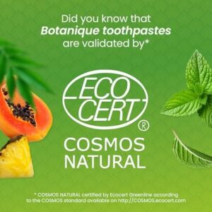 Himalaya Botanique Beyazlatıcı Komple Bakım Diş Macunu 75ML | Ecocert Cosmos Sertifikalı | Organik Aktif, Nane Aromalı | Daha Beyaz Dişler, Daha Ferah Nefes | Florür & Gluten Içermez