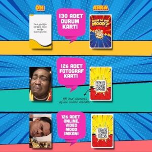 What Do You Mood Moodun Ne - Eğlenceli Grup Arkadaş Aile Kutu Oyunu - Hangisi Mod Moodun Do You Meme - Durum Kartı Oyunu