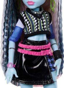 - Bebek, Frankie Stein Göbeği Açık Kazak ve Siyah Deri Etek Köpek Watzie ve Kulaklık, Kemer Çantası ve Atıştırmalıklar Gibi 7 Aksesuar Parçası, JHK31